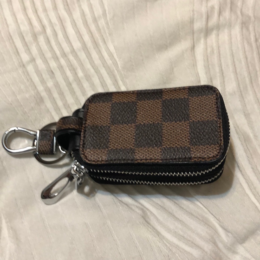 SALE AND FINAL! Upcycled LV Keyfob, New